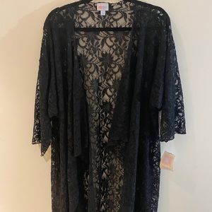 Lularoe Black Lace Shirley Large